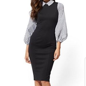 NEW Collar Black Sheath Dress